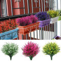 Fade-resistant Artificial flowers Exquisite Durable Non-toxic Plastic Lifelike Low maintenance UV resistant for Indoor decoration Outdoor landscaping Home garden Wedding decoration Office embellishment.