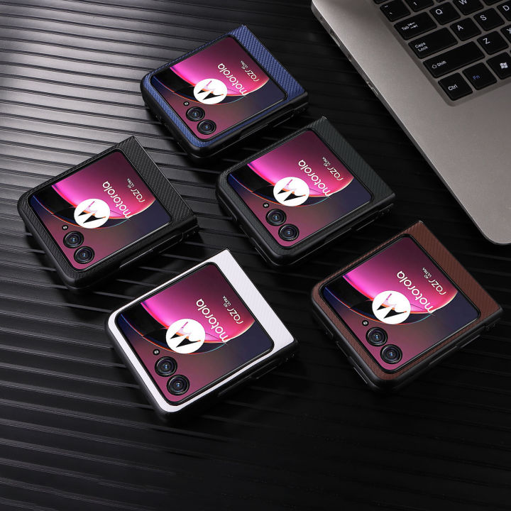 Applicable%20MOTO%20Razr%2040ultra%20Carbon%20Fiber%20Pattern%20Leather%20Phone%20Case%20All-Inclusive%20Drop-Resistant%20Shell%20Razr40ultra%20-%20Image%202