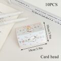 Cute Cartoon Puppy Paper Card Head Card Back Packing Material DIY Gift Photocard Packaging With OPP Bag Office School Supplies. 
