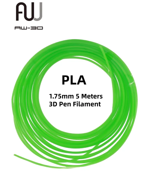 AW 3D 5M PLA 3D Pen Filament 1.75mm 100% No Bubble 3D Drawing Pen ...