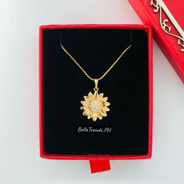 Tala by Kyla Inspired Sunflower Necklace Tbk Necklace for Women Gift for Women