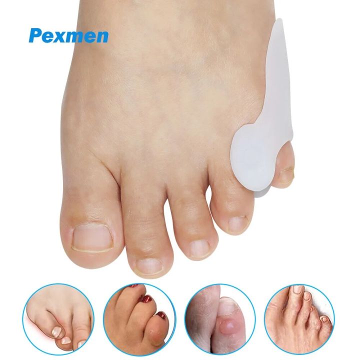 Pexmen 2Pcs Gel Tailor's Bunion Pads Pinky Toe Bunion Corrector