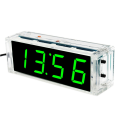 Digital Clock Kit Light Control 1 Inch LED Digital Tube 51 Microcontroller Electronic Clock DIY Parts +Shell 1Set. 