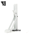 Folding Angle Bracket Adjustable Wall Mounted Durable Bearing Shelf Stainless Steel Bracket DIY Home Table Bench Shelf Bracket Stainless Steel Bracket 16 Inch Model BRK14.