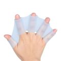 Swimming Hand Finger Fin Learning Swimming Pool Accessory Finger Wear Hand Web Flippers Training Diving Gloves Swim Pool Paddles. 