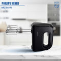 Philips HR3705/10 300W Hand Mixer – Lightweight, 5-Speed Control, Stainless Steel Accessories (Black).
