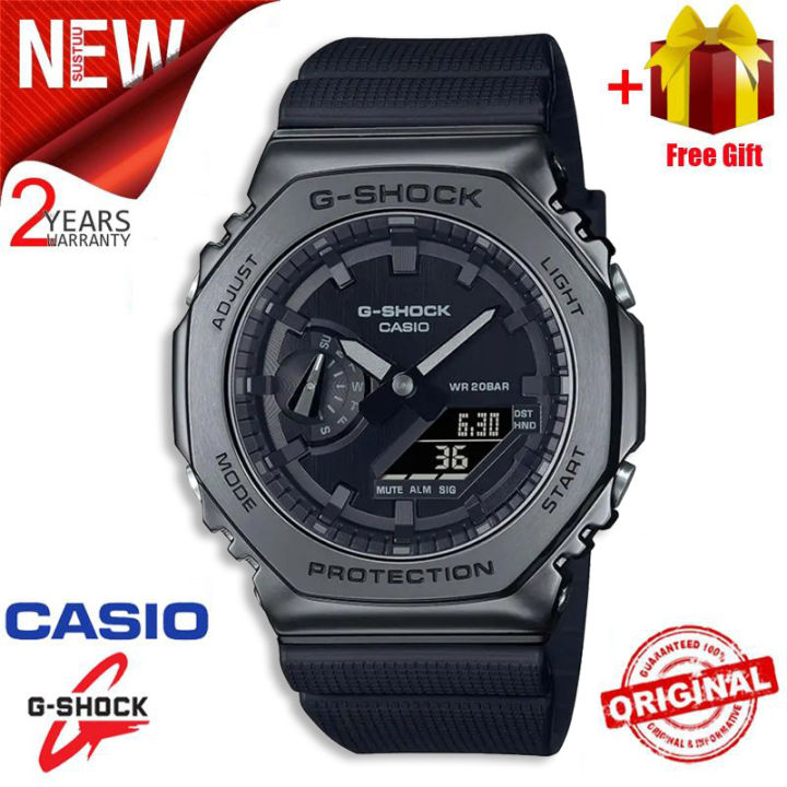 (Ready Stock) G-Shock Men Watch Digital Sport Watch LED Display Water  Resistant Shockproof and Waterproof World Time LED Auto Light Sports Square 