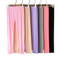 Long Johns Women's Single Thin Modal Cotton Slim Fit Leggings Body Shaping Compression Pants Cotton Knitted Trousers Inner Warm-Keeping Pants plus Size.