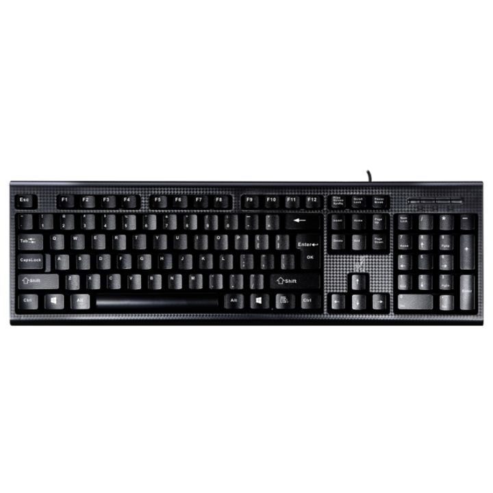 New- ZGB Q9 104 Keys USB Wired Grid Texture General Gaming Office Keyboard(Black)
