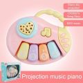 【Happy baby toy store】Baby Projection Drum Piano Guitar Soft Light Sky Projection Machine Toy Music Educational Toys Gifts. 