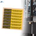 Fitness Equipment Caution Stickers Decals Warning Stickers for Indoor Gym Strength Training Workout. 