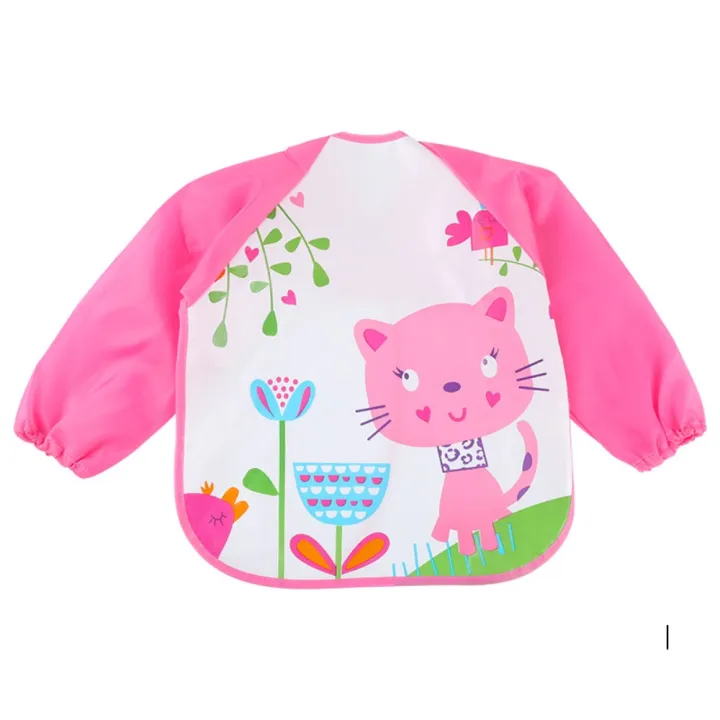 Long%20Sleeve%20Waterproof%20Baby%20Bibs%20Cute%20Cartoon%20Bear%20Baby%20Feeding%20Bibs%20Lace%20Up%20Design%20Newborn%20Toddler%20Kid%20Children%20Eating%20Aprons%20-%20Image%204