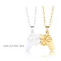 2pcs/Set Magnetic Game Controller Couple Necklace with Gold/Silver Color PS4 Game Console Pendant Necklace Valentine's Day Gift.