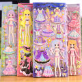Cartoon Children GIRL'S 3D Bubble Sticker Princess Replaceable Sticker High Quality Sponge Doll.