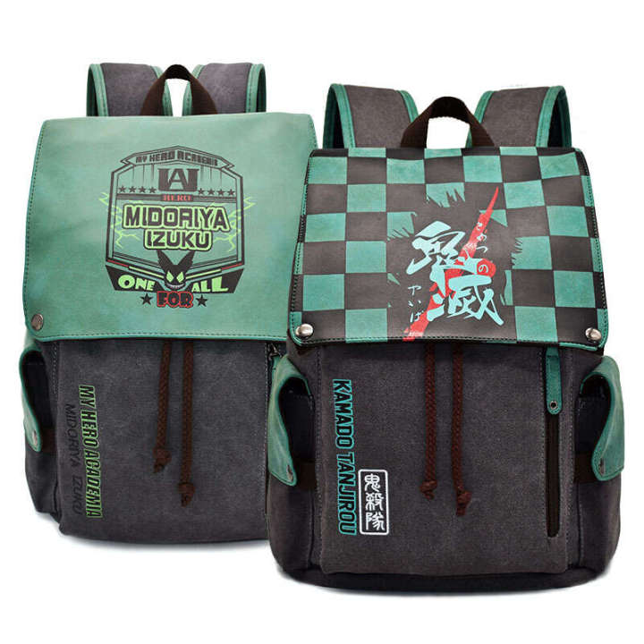 Hot selling Ghost Slayer Blade Charcoal Jilang Hero Backpack Academy Anime Surrounding Canvas Student backpack