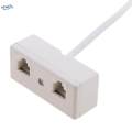 2 Way RJ11 Telephone Plug to Socket Adapter Splitter for Landline Telephone.