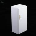 White Wood Refrigerator Fridge Freezer Dolls House Kitchen Decor 1/12 Scale.