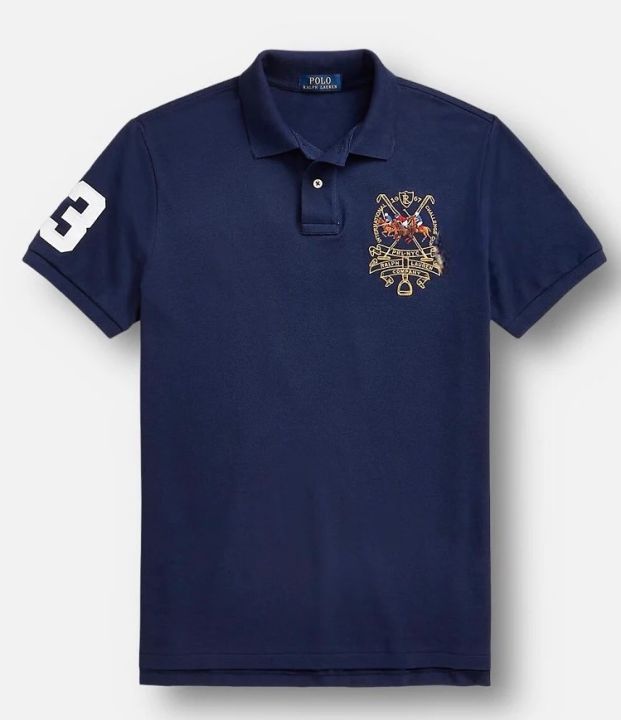 RL%20Men's%20Custom%20Triple%20Pony%20Embroidered%20Short-Sleeved%20Polo%20Shirt%20-%20Image%208