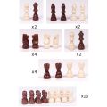 Sports Wood Wooden Chess 32 Pieses Chess Pieces Only No Board King Height Chess Wood Chessmen.