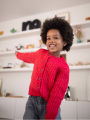 Girls Loose Fitting Soft Knit Winter Cardigan From Levin. 