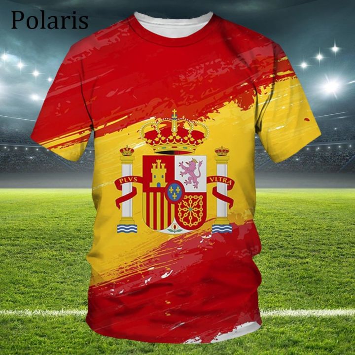 Spain%20Flag%20T%20Shirt%20National%20Emblem%20Football%20Jersey%20Cycling%20Clothes%20Basketball%20Soccer%20Tees%20Reino%20de%20Espa%C3%B1a%20-%20Image%204