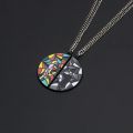 2pcs TV Show Wednesday Addams Enid Necklace Ophelia Hall Window Room Thing Hand Pendant Necklace for Women Men Jewelry Accessory. 