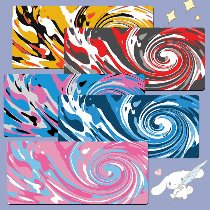 amazon abstract ripple mouse pad large heat transfer desk mat abstract fluid art design factory straight