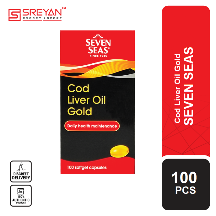 Seven Seas Cod Liver Oil Gold - 100's Soft Gel Capsules ( Singapore )