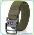 【Atoztide Store】STM double ring nylon elastic stretch durable canvas wild belt 120CM. 