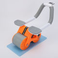 Ab Roller Wheel, Upgrade Elbow Support Automatic Rebound Abdominal Exercise Wheel, Abs Workout Equipment for Home Gym Fitness, New Core Strength Training Wheel with Time & Mat. 