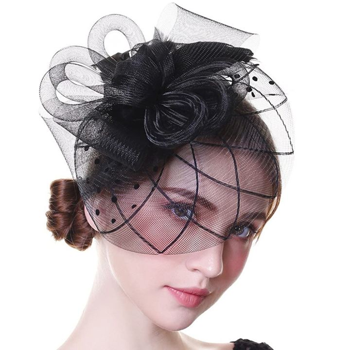 【Shop the Look】 Mesh Headband Headwewar Fascinators Hat Hair Accessory Hair Clip Feathers Fedoras