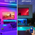 RGB LED Light Strip Smart WIFI/Voice/Bluetooth/APP/Remote Control SMD5050 30leds/m USB DC5V Bedroom Game Room Ambient Decor Lamp. 