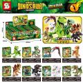 Senbao S brand Jurassic Dinosaur World Minecraft Dinosaur Building Blocks Children's Educational Assembling Small Toys.