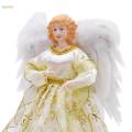 Treetop 12" Angel Figurine Christmas Ornament Lighted Christmas for Cafe.