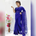 Blue Joom Saree For Womene by Badal Shari Bitan.