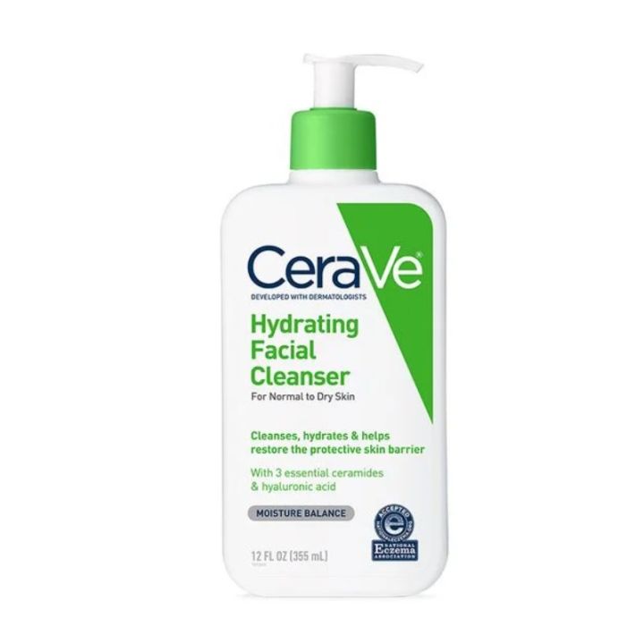 CeraVe ydrating Fal Cleanser, aily Face Wash for ormal to ry Skin-355-ml