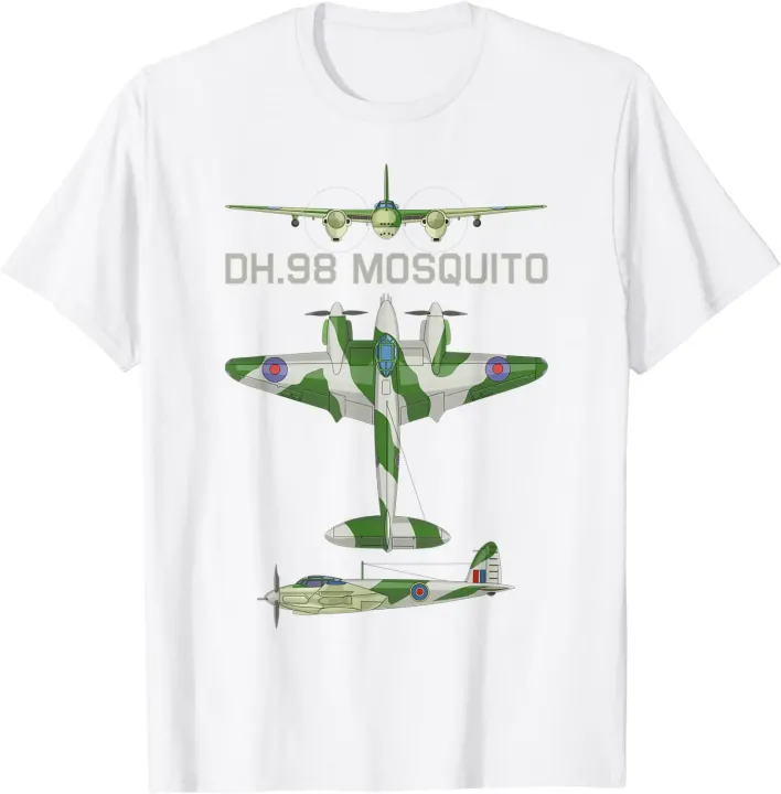 Mosquito%20British%20WW2%20Fast%20Fighter%20Bomber%20Plane%20Diagram%20T-Shirt%20Short%20Sleeve%20Casual%20100%25%20Cotton%20O-Neck%20Summer%20Men%20Tees%20-%20Image%204