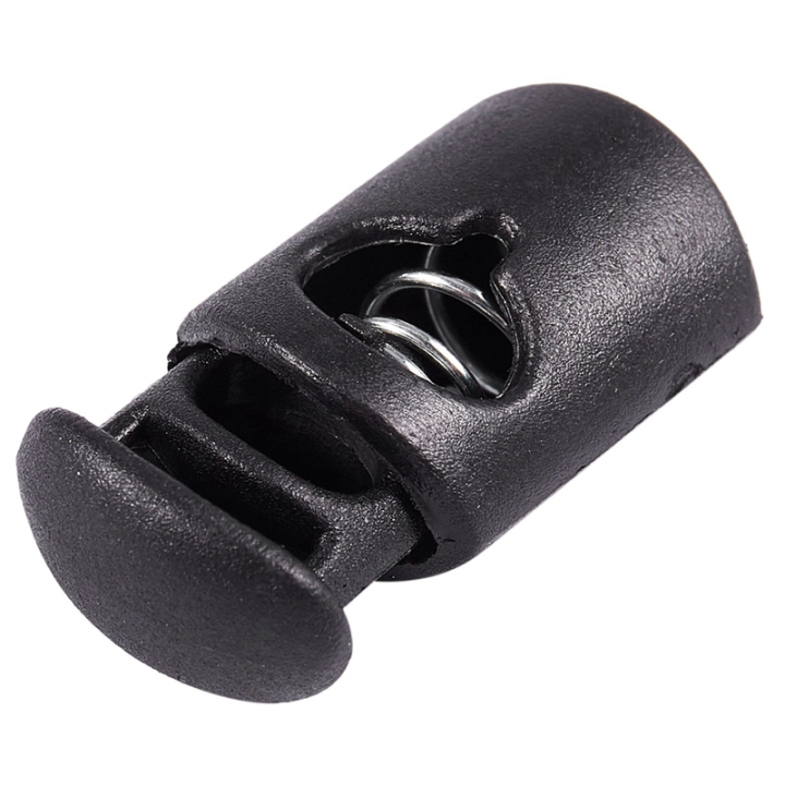 Diameter%208%20mm%20Hole,%20Cord%20Cord%20Stopper%20Laces%20Snap%20Hook,%20Black,%2020%20Pcs%20-%20Image%206