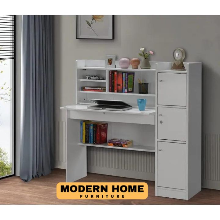 Modern%20Reading%20Table/Study%20Desk/Laptop%20Desk%20with%20Three%20Large%20Storage%20and%20Lock%20by%20Modern%20Home%20Furniture%20-%20Image%203