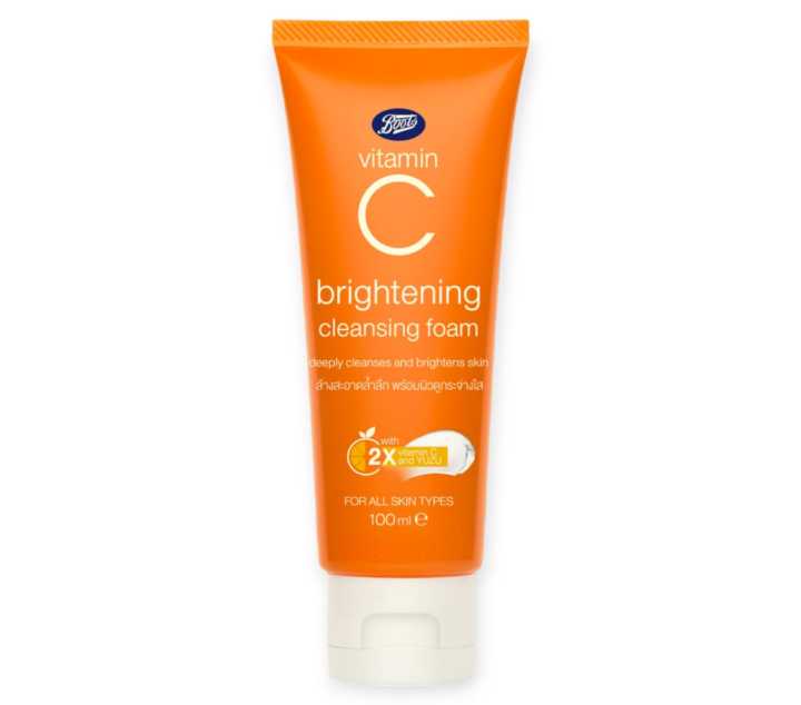 Boots%20Vitamin%20C%20Brightening%20Cleansing%20Foam%20100ml%20-%20Face%20Wash%20-%20Image%202