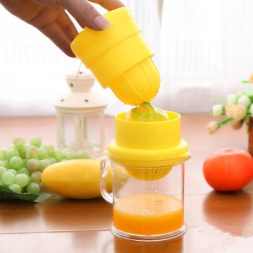 Manual Hand Press Juicer Squeezer Multifunctional Food Grade PP Small Kitchen Appliance Fruit Extractor