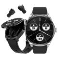 New TWS Earphone Smart Watch NFC Function Fitness Tracker Sports Smartwatch Health Monitoring Bluetooth Wireless Headset Watches. 