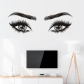 Fashion Girls Lash Brows Eyes Wall Stickers Living Room Decoration Decals for Furniture Sticker Decoration Eyebrows Store Decor. 