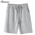 plus size 43xxl black gray khaki beige purple oversize women high waist shorts korean loose casual basic sweatpants. 