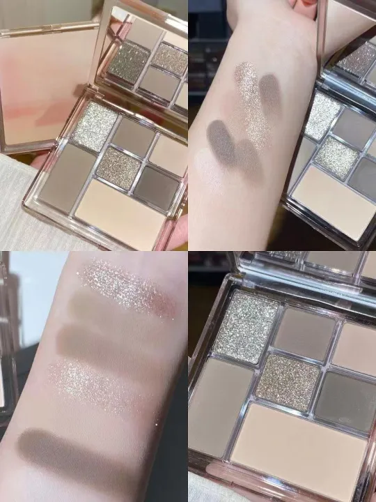 7%20Colors%20Eyeshadow%20Palette%20Pearly%20Glitter%20Matte%20Finish%20Dark%20Grey%20Beige%20Color%20Eyeshadow%20With%20Mirror%20Portable%20Cosmetics%20-%20Image%202