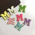 55mm Bag Sticker Letters Patches For DIY Bag Glitter Letter Patches Sticker Embroidery Applique Sticker on Bag Letter.