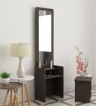 illfordd Engineered Wood Dressing Table with Sitting Stool, Mirror Dressing Table with Storage Vanity Table for Bedroom Living Room Home72/18". 