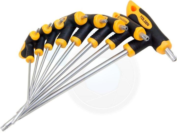 TOLSEN%208Pcs%20Torx%20T-Handle%20Star%20Allen%20Hex%20Key%20Screwdriver%20Set%20CRV%20(T10/T15/T20/T25/T30/T40/T45/T50)%20Model:%2020061%20-%20Image%205