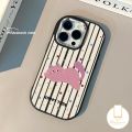 Fashion Cat Ribbon Case Compatible for Vivo Y18 Y27s Y02s Y91C Y03 Y12 Y02 V30 Y15 Y38 Y12i Y17s Y36 Y20i Y28 Y21 Y27 Y20 V29 Y20s Y21s Y11s Y16s Y17s Y25s Cute Cover. 