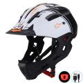 Yfashion EPS Full Face Helmet For Bike Scooter Bike Riding Helmet With Usb Charging Light.